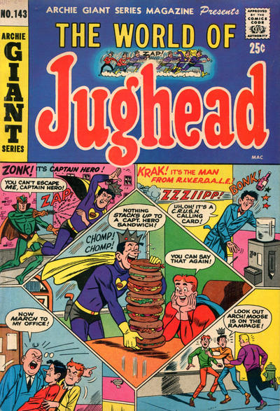Cover for Archie Giant Series Magazine (Archie, 1954 series) #143