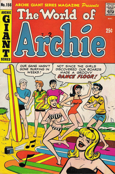 Cover for Archie Giant Series Magazine (Archie, 1954 series) #156