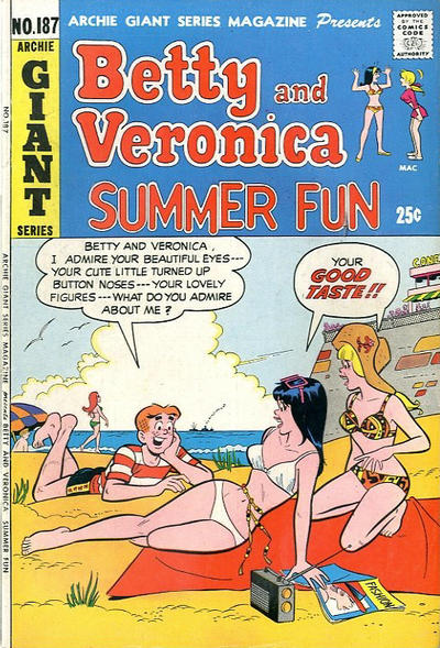 Cover for Archie Giant Series Magazine (Archie, 1954 series) #187