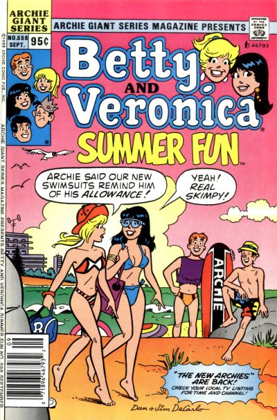 Cover for Archie Giant Series Magazine (Archie, 1954 series) #598 [Newsstand]