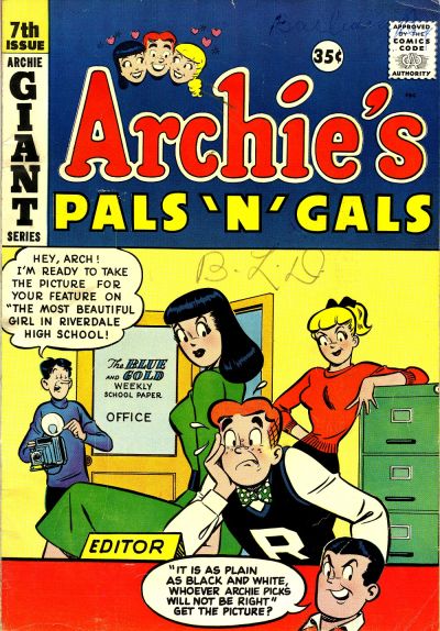 Cover for Archie's Pals 'n' Gals (Archie, 1952 series) #7