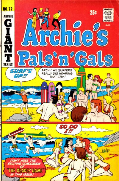 Cover for Archie's Pals 'n' Gals (Archie, 1952 series) #72