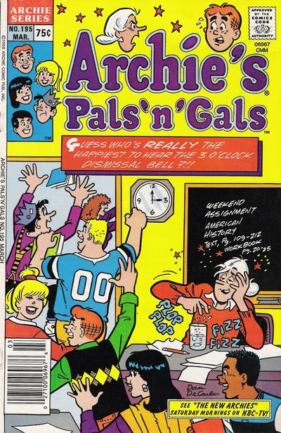 Cover for Archie's Pals 'n' Gals (Archie, 1952 series) #195