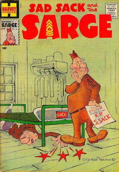 Cover for Sad Sack and the Sarge (Harvey, 1957 series) #6
