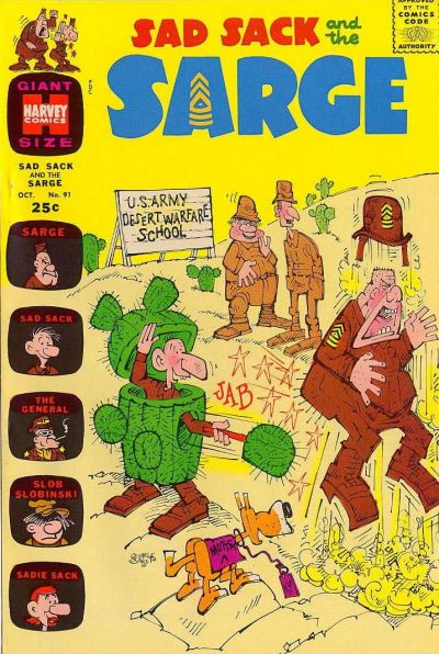 Cover for Sad Sack and the Sarge (Harvey, 1957 series) #91