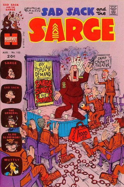 Cover for Sad Sack and the Sarge (Harvey, 1957 series) #102