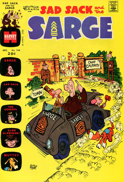 Cover for Sad Sack and the Sarge (Harvey, 1957 series) #104
