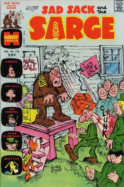 Cover for Sad Sack and the Sarge (Harvey, 1957 series) #105