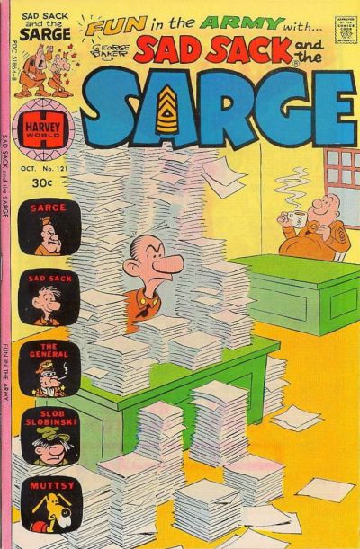 Cover for Sad Sack and the Sarge (Harvey, 1957 series) #121