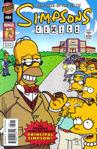 Cover for Simpsons Comics (Bongo, 1993 series) #84 [Direct Edition]