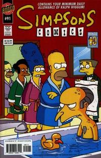 Cover Thumbnail for Simpsons Comics (Bongo, 1993 series) #91 [Direct Edition]