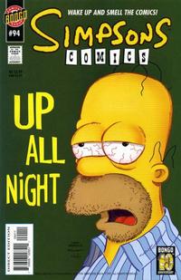 Cover for Simpsons Comics (Bongo, 1993 series) #94 [Direct Edition]