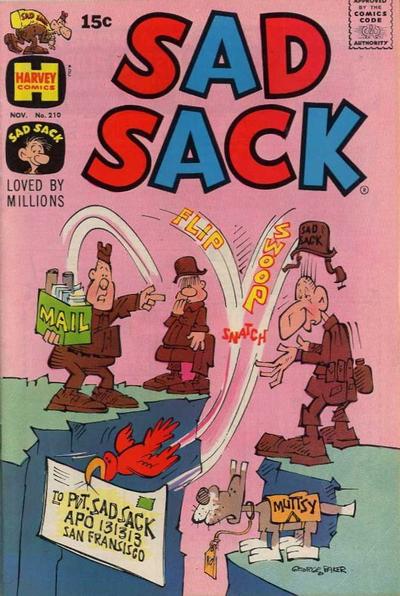 Cover for Sad Sack Comics (Harvey, 1949 series) #210