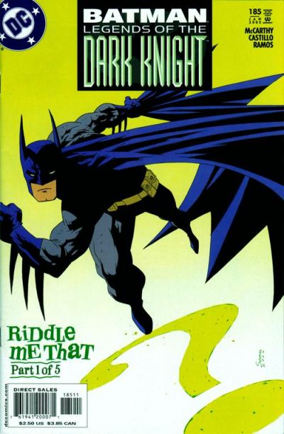Cover for Batman: Legends of the Dark Knight (DC, 1992 series) #185 [Direct Sales]