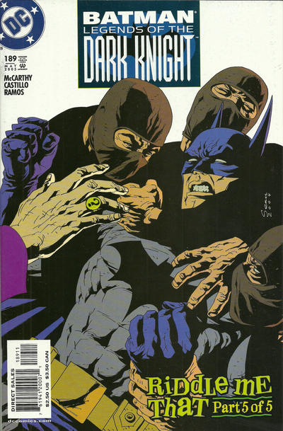 Cover for Batman: Legends of the Dark Knight (DC, 1992 series) #189 [Direct Sales]