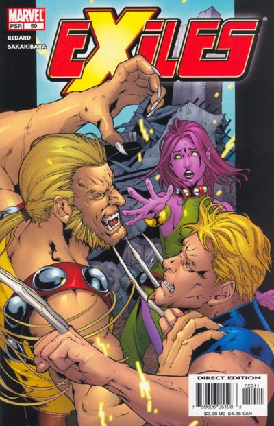Cover for Exiles (Marvel, 2001 series) #59 [Direct Edition]