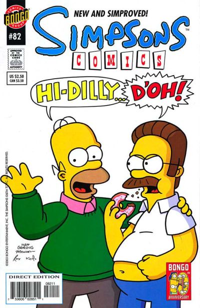 Cover for Simpsons Comics (Bongo, 1993 series) #82