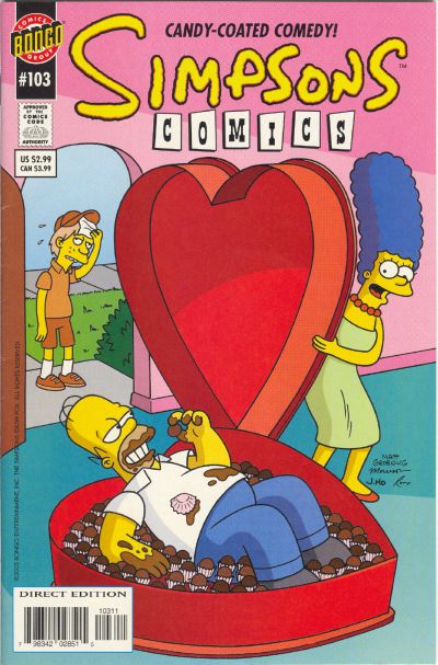 Cover for Simpsons Comics (Bongo, 1993 series) #103