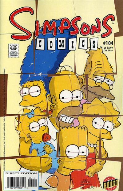 Cover for Simpsons Comics (Bongo, 1993 series) #104