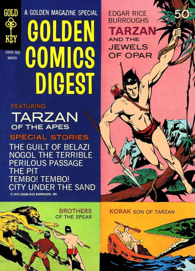 Cover for Golden Comics Digest (Western, 1969 series) #9