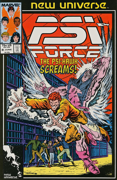 Cover for Psi-Force (Marvel, 1986 series) #8 [Direct]