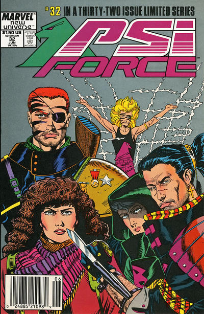 Cover for Psi-Force (Marvel, 1986 series) #32