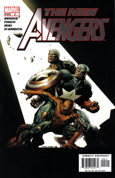 Cover for New Avengers (Marvel, 2005 series) #2 [Direct Edition]