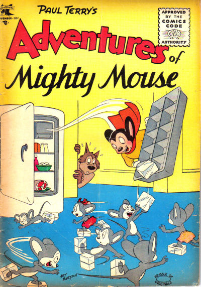 Cover for Paul Terry's Adventures of Mighty Mouse (St. John, 1955 series) #128