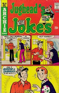 Cover Thumbnail for Jughead's Jokes (Archie, 1967 series) #44