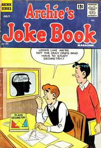 Cover for Archie's Joke Book Magazine (Archie, 1953 series) #71