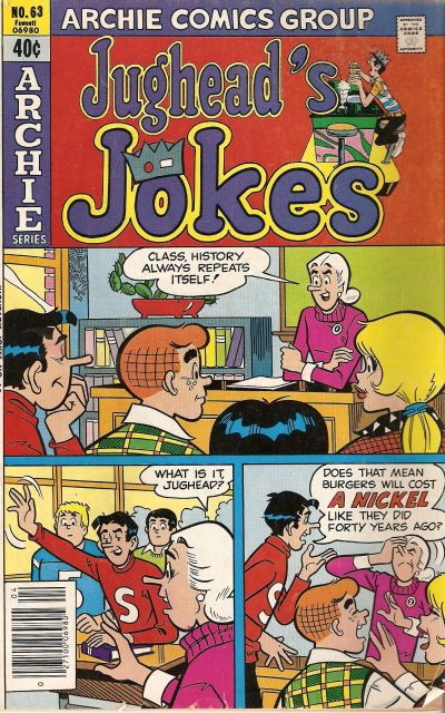Cover for Jughead's Jokes (Archie, 1967 series) #63