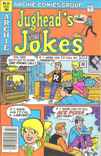 Cover for Jughead's Jokes (Archie, 1967 series) #73