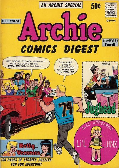 Cover for Archie Comics Digest (Archie, 1973 series) #1