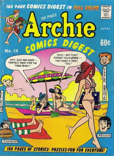 Cover for Archie Comics Digest (Archie, 1973 series) #13