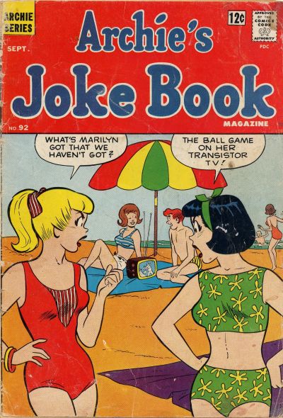 Cover for Archie's Joke Book Magazine (Archie, 1953 series) #92