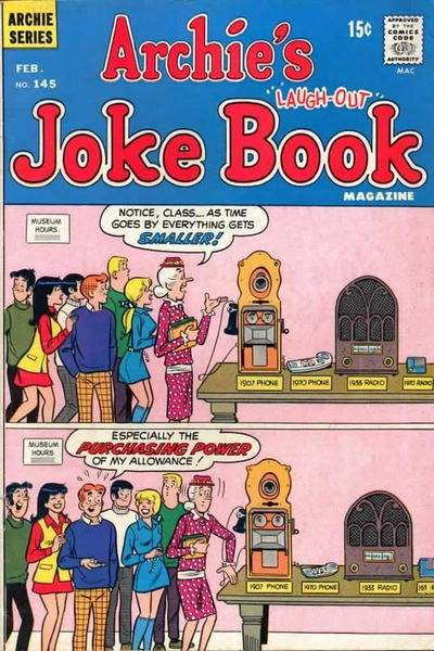 Cover for Archie's Joke Book Magazine (Archie, 1953 series) #145