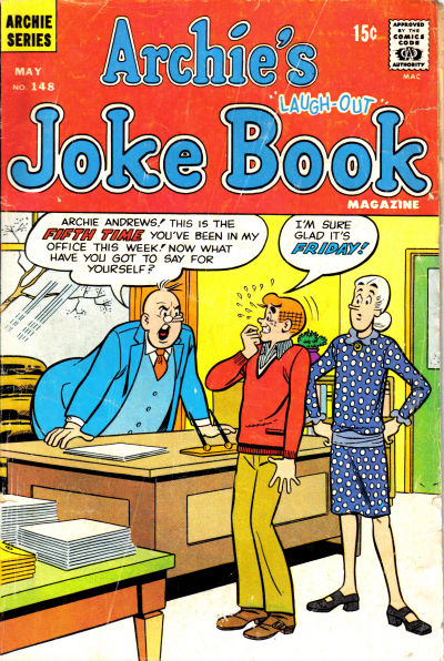 Cover for Archie's Joke Book Magazine (Archie, 1953 series) #148