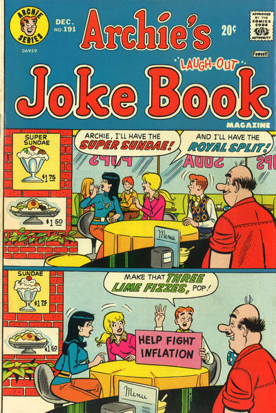 Cover for Archie's Joke Book Magazine (Archie, 1953 series) #191