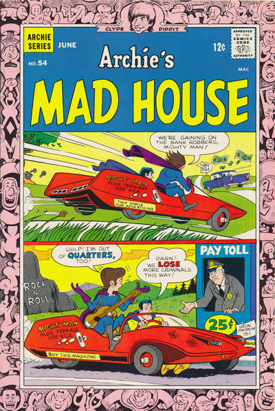 Cover for Archie's Madhouse (Archie, 1959 series) #54