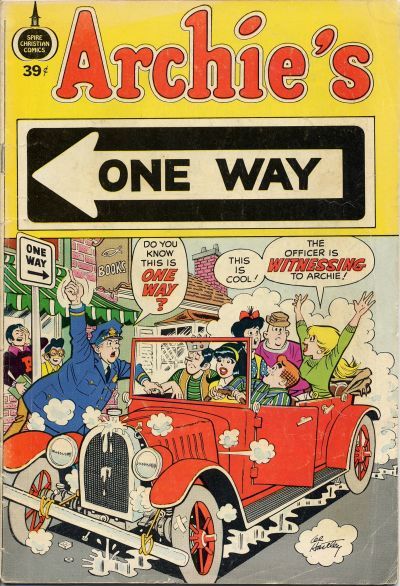 Cover for Archie's One Way (Fleming H. Revell Company, 1973 series) [39¢]