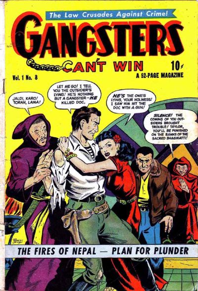 Cover for Gangsters Can't Win (D.S. Publishing, 1948 series) #v1#8