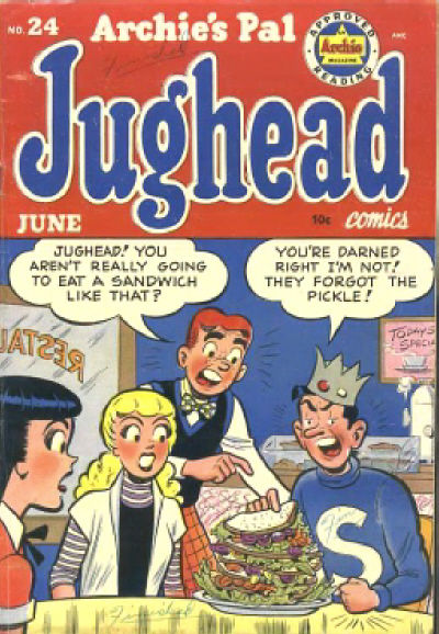 Cover for Archie's Pal Jughead (Archie, 1949 series) #24