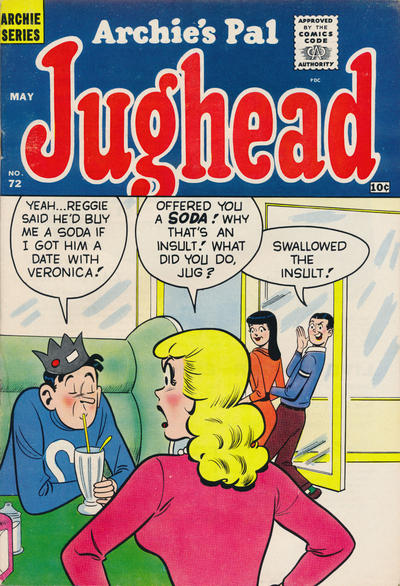 Cover for Archie's Pal Jughead (Archie, 1949 series) #72
