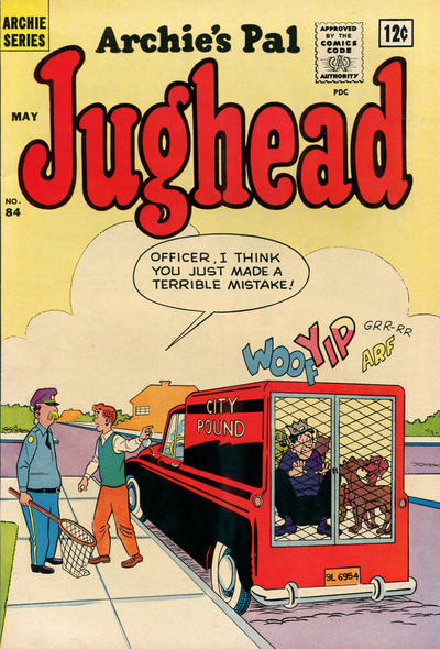 Cover for Archie's Pal Jughead (Archie, 1949 series) #84