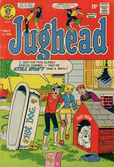 Cover for Jughead (Archie, 1965 series) #218