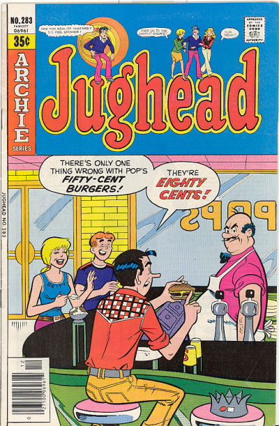 Cover for Jughead (Archie, 1965 series) #283