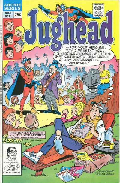 Cover for Jughead (Archie, 1987 series) #8 [Direct]