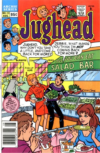 Cover for Jughead (Archie, 1987 series) #13 [Newsstand]