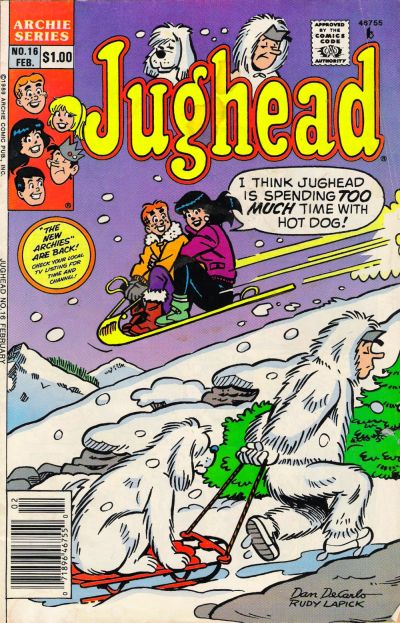 Cover for Jughead (Archie, 1987 series) #16 [Newsstand]
