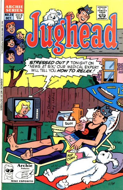 Cover for Jughead (Archie, 1987 series) #20 [Direct]